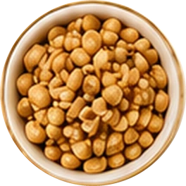 Tigela de amendoim crocante